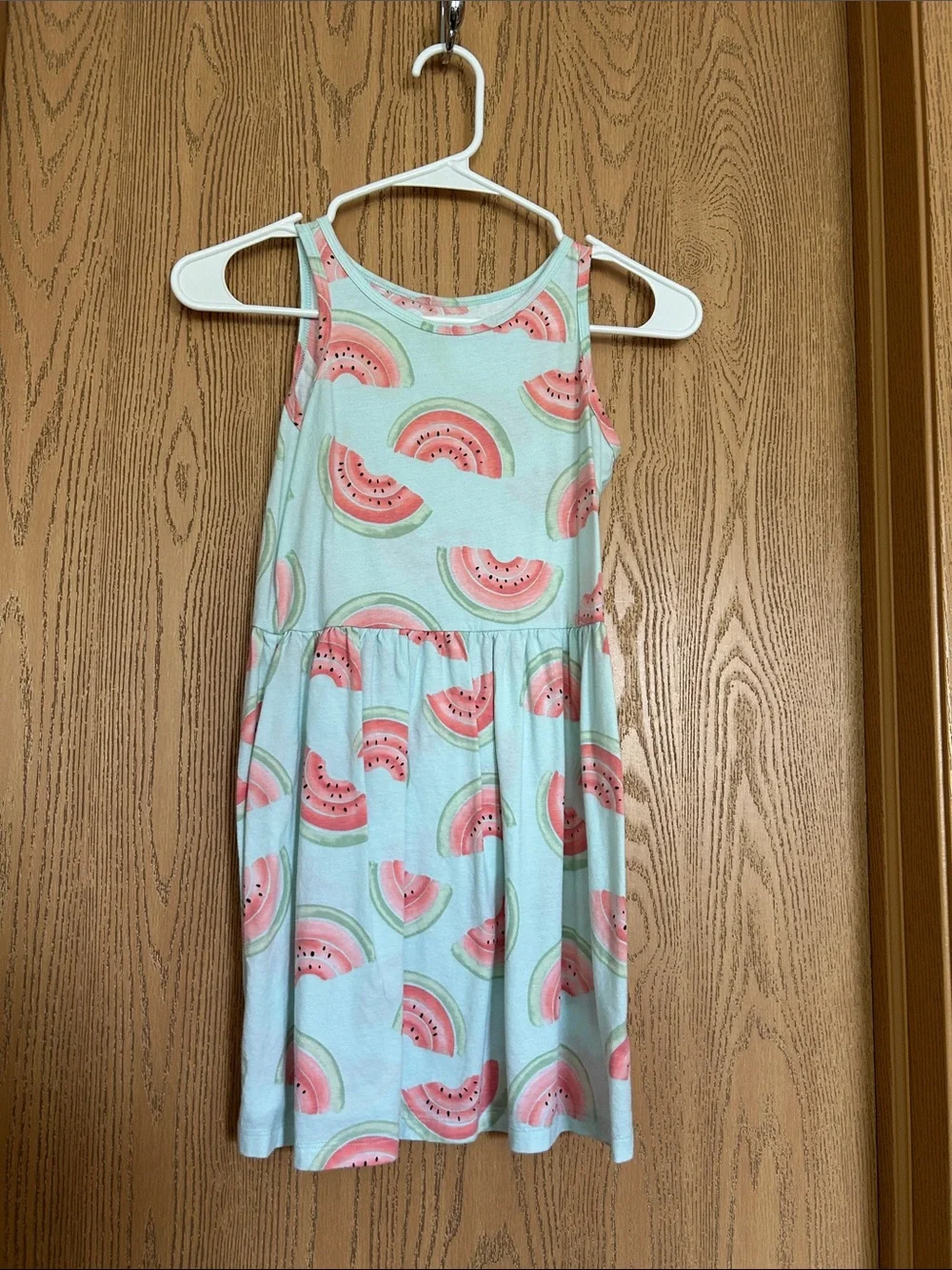 Carter's Mint Tank Dress with Pink Watermelon Print